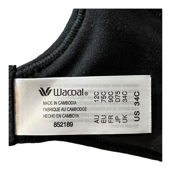 Wacoal Bra 852189 How Perfect Wire Free T-shirt black size 34C - Picture 5 of 8